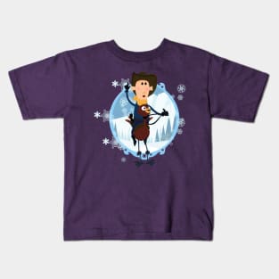 cowboy on ostrich Kids T-Shirt